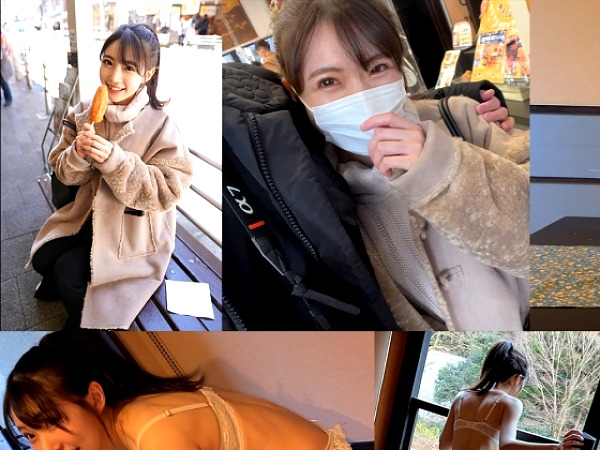 【個人撮影】ポニテの元気娘と１泊２日の温泉旅行！車内フェラから混浴で種付け、浴衣着衣で生ハメまで内緒で配信ｗ
